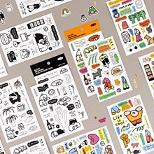 手機貼紙韓國 可愛胖兔透明日記相冊手帳小貼紙 DIY貼紙 第四季 歷史價格詳細信息
