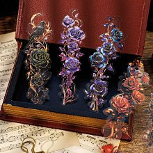 復古貼紙手帳素材 玫瑰花貼紙 tn手帳 不干膠大尺寸花朵相冊DIY 歷史價格詳細信息