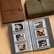 【拍立得相冊本】【高顏值收納】極簡3寸藝文拍立得便攜插袋小相冊創意插頁式相薄火車票收納冊 歷史價格詳細信息