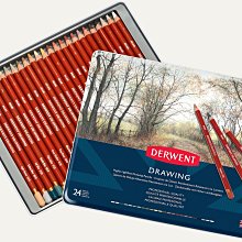 Derwent 達爾文 LIGHTFAST油性24色鐵盒裝 2302720 歷史價格詳細信息