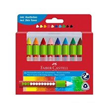 德國輝柏FABER-CASTELL無毒創意水溶性(水性)蠟筆10色- 120014 價格比較,價格查詢,歷史價格詳細信息