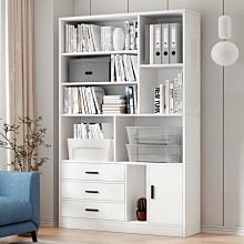 小型書架 書架簡易落地辦公室置物架木質兒童架子簡約小桌面輕奢書柜帶門矮簡易#促銷 #現貨 歷史價格詳細信息