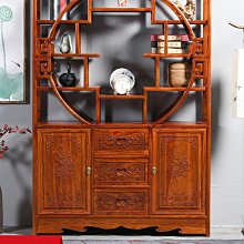 新中式實木博古架展示櫃榆木多寶閣隔斷書櫃茶葉架古董擺件置物架 歷史價格詳細信息