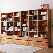 北歐書架實木落地矮書櫃客廳小戶型置物架日式組合收納展示雜誌架 歷史價格詳細信息