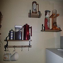 牆上置物架鐵藝ins牆壁裝飾架客廳臥室一字收納隔板雲朵形狀壁掛 歷史價格詳細信息