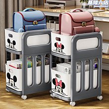 家居收納 書包置物架落地車置物架書桌書本收納架神器桌下學生移動書架 歷史價格詳細信息