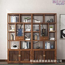 出博古架中式書櫃 免漆多寶格展示架茶架組合 歷史價格詳細信息