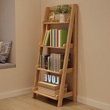 實木置物架子簡易客廳書架臥室房間收納儲物架浴室木隔板落地歸學 歷史價格詳細信息