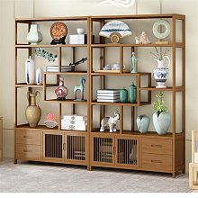 楠竹制博古架實木多寶閣茶葉展示櫃博古擺件櫃茶具置物架客廳書架 歷史價格詳細信息