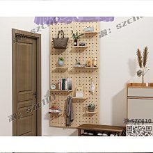 墻上實木置物架　壁掛式臥室墻面創意格子　電視背景墻　裝飾架 歷史價格詳細信息