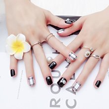 妍睫 24指甲貼片 此款為光療果凍膠款 個性時尚短款假指甲 假指甲片 貼片美甲C28 歷史價格詳細信息
