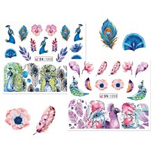 美甲樂園福利社~ 貼紙簿【超值區】 B220 暈染羽毛 水印貼紙 美甲貼 歷史價格詳細信息