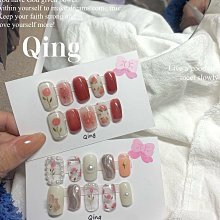 美甲穿戴甲秋冬顯白甲片美甲貼片爆 新款指甲貼美甲貼短款 歷史價格詳細信息