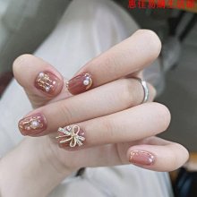 【熱賣精選】指甲貼 美甲貼 指甲彩繪假指甲貼片初秋神仙配色氣質美甲成品 穿戴光療甲片新娘甲 歷史價格詳細信息