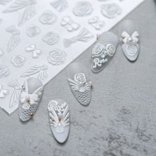 新款 美甲花朵貼紙 花朵花瓣系列 造型貼紙 3D立體浪漫優雅貼紙 超薄少女網紅裝飾品指甲貼紙 歷史價格詳細信息