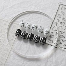 美甲材料 美甲飾品 新款美甲飾品 小紅書同款兔子鉆輕奢珍珠閃亮兔子指甲飾品ST001【滿200元發貨】 歷史價格詳細信息