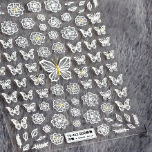 新款 美甲花朵貼紙 花朵花瓣系列 造型貼紙 3D立體浪漫優雅貼紙 超薄少女網紅裝飾品指甲貼紙 歷史價格詳細信息