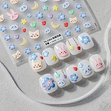 立體美甲貼紙，2020年最新款～※日系個性文字英文貼紙※～有7款可選，CA645-648；WG436-438下標區 歷史價格詳細信息