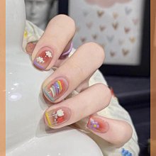 純手工美甲穿戴甲假指甲貼片美甲成品爆閃鉆鏤空魔鏡粉愛心可拆卸穿戴甲 美甲貼 假指甲 指甲貼紙 指甲貼片 穿戴指甲 美甲片 歷史價格詳細信息