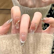 星光法式貓眼指甲貼紙ins風可愛純手工穿戴甲孕婦學生可戴高級 指甲貼片 美甲片 指甲貼391 LX063 歷史價格詳細信息