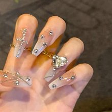 純手工美甲穿戴甲假指甲貼片美甲成品爆閃鉆鏤空魔鏡粉愛心可拆卸穿戴甲 美甲貼 假指甲 指甲貼紙 指甲貼片 穿戴指甲 美甲片 歷史價格詳細信息
