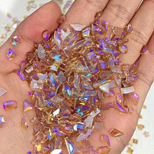 美甲平底香檳異形鉆 混裝超閃透明指甲迷你鉆飾品100顆小型鉆配飾~特價特賣 歷史價格詳細信息