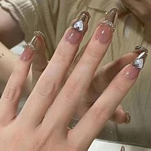 熱銷直出 清新溫柔風美甲假指甲貼片粉色漸變小花短款可拆卸穿戴甲片 美甲貼滿299元出貨 歷史價格詳細信息