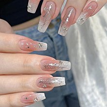 熱銷直出 溫柔恬靜風美甲假指甲貼片冰透漸變法式可拆卸穿戴甲片成品甲 美甲貼滿299元出貨 歷史價格詳細信息