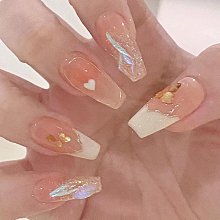 熱銷直出 穿戴甲2023年美拉德高級顯白小紅書流行爆款可拆卸美甲成品指甲貼 美甲貼滿299元出貨 歷史價格詳細信息