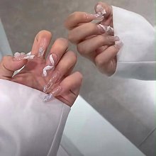 純手工光療穿戴甲星光法式貓眼穿戴甲成品重復使用美甲貼短款 指甲貼片 美甲片 指甲貼246 LX063 歷史價格詳細信息