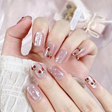 美甲貼片 美甲片 指甲片 手工穿戴甲可愛帕恰狗手繪胡蘿卜棋盤格愛心短方圓 歷史價格詳細信息