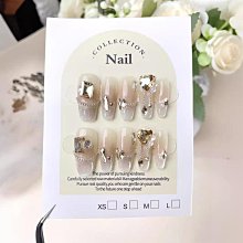 純手工穿戴甲中長款精品美甲貼片成品手繪可愛風卡通鉆學生假指甲 指甲貼片 美甲片 指甲貼238 LX063 歷史價格詳細信息