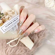 新款純手工穿戴甲精品美甲貼片短款假指甲學生甲片晶石貓眼可拆卸 指甲貼片 美甲片 指甲貼367 LX063 歷史價格詳細信息