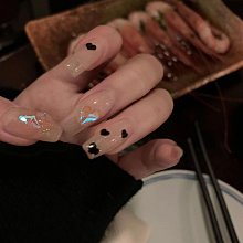 手工光療美甲貼片成品小紅書豹紋珍珠愛心顯白新娘孕婦可穿戴甲 指甲貼片 美甲片 指甲貼337 LX063 歷史價格詳細信息