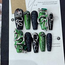 手工穿戴甲 暗黑Y2K甜酷辣妹美樂蒂指甲美甲貼片成品 美甲貼片 指甲貼片 美甲片 穿戴甲 指甲貼 美甲貼 NK064 歷史價格詳細信息