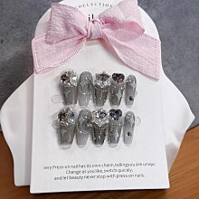 美甲穿戴甲秋冬顯白甲片美甲貼片爆 新款指甲貼美甲貼短款 歷史價格詳細信息