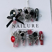 指甲貼片 美甲貼片 指甲片 甲片 美甲片 光療美甲片 贈膠水 果凍膠 橘紅暈染-雪倫小舖 歷史價格詳細信息