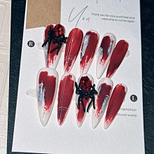 指甲貼片 美甲貼片 指甲片 甲片 美甲片 光療美甲片 贈膠水 果凍膠 橘紅暈染-雪倫小舖 歷史價格詳細信息