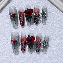 手工美甲貼片復古祖母綠色系穿戴甲顯白純色2023年新款短款高級感 歷史價格詳細信息