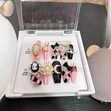 穿戴甲新款美甲甄嬛摸臉甘露寺白開水簡約欲風裸色 歷史價格詳細信息