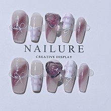 指甲貼片 美甲貼片 指甲片 甲片 美甲片 光療美甲片 贈膠水 果凍膠 橘紅暈染-雪倫小舖 歷史價格詳細信息