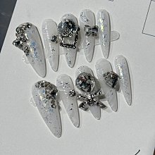 穿戴爆款高級法式指甲貼片新款顯白ins美甲手工可拆卸甲片成品 歷史價格詳細信息