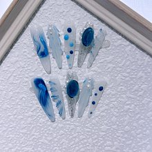 穿戴爆款高級法式指甲貼片新款顯白ins美甲手工可拆卸甲片成品 歷史價格詳細信息