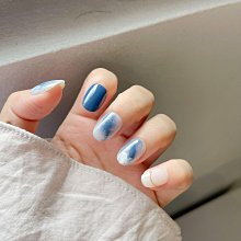 手工穿戴甲藍色法式鏤空星星大堆鑽溫柔閃亮美甲貼片新娘孕婦甲片 歷史價格詳細信息