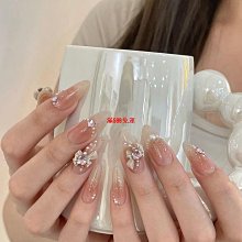 手工美甲穿戴甲 新娘孕婦可拆卸亮片閃鑽純欲 假指甲貼片光療美甲 歷史價格詳細信息
