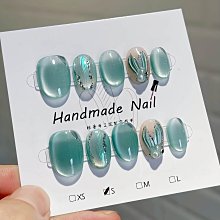 【台灣現貨送五配件包】 ❤️布契拉提 純手工美甲❤️隔日到貨❤️粉晶石貓眼 手工穿戴甲 指甲貼片 HNP036 歷史價格詳細信息