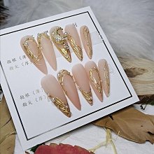 手工穿戴甲 橙色 玫瑰 蝴蝶 學生 高級 顯白 貼片指甲 歷史價格詳細信息