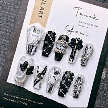 手工穿戴甲小眾辣妹甜酷金屬立體美甲貼片極光腮紅穿戴式指甲貼 歷史價格詳細信息