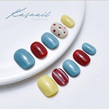 【kas手作 | 夏日繽紛】彩虹少女波點簡約手工穿戴甲顯白時尚美甲 價格比較,價格查詢,歷史價格詳細信息