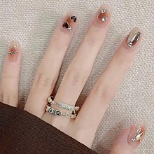 【台灣現貨送五配件包】 ❤️布契拉提 純手工美甲❤️隔日到貨❤️粉晶石貓眼 手工穿戴甲 指甲貼片 HNP036 歷史價格詳細信息